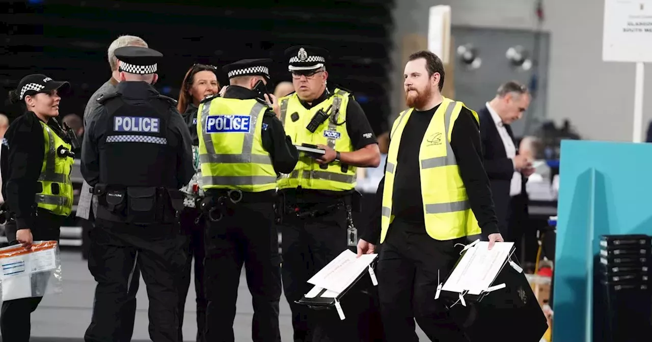 Police swarm Glasgow Emirates Arena over alleged 'voter impersonation'