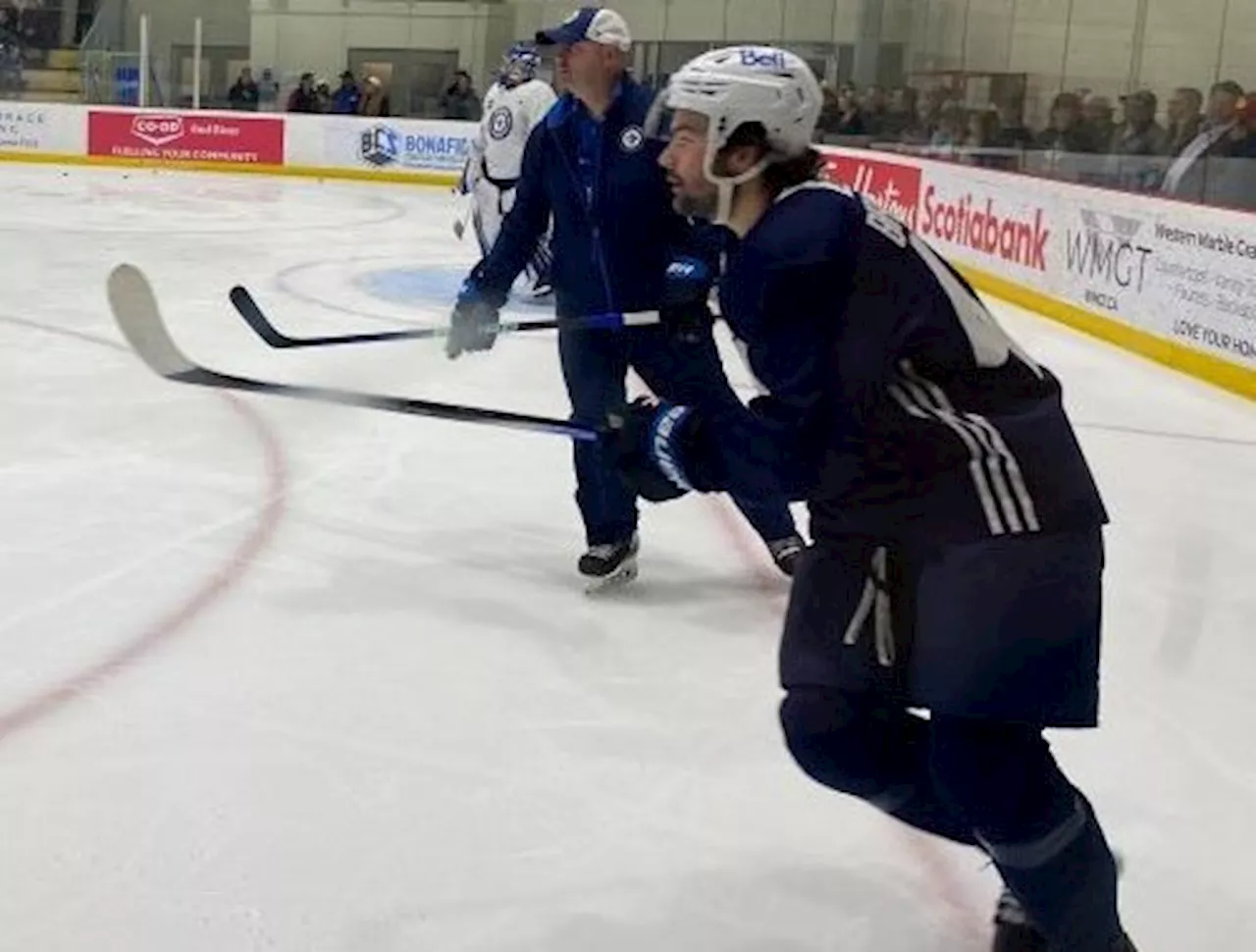 Brad Lambert and Colby Barlow take leading roles at Winnipeg Jets development camp