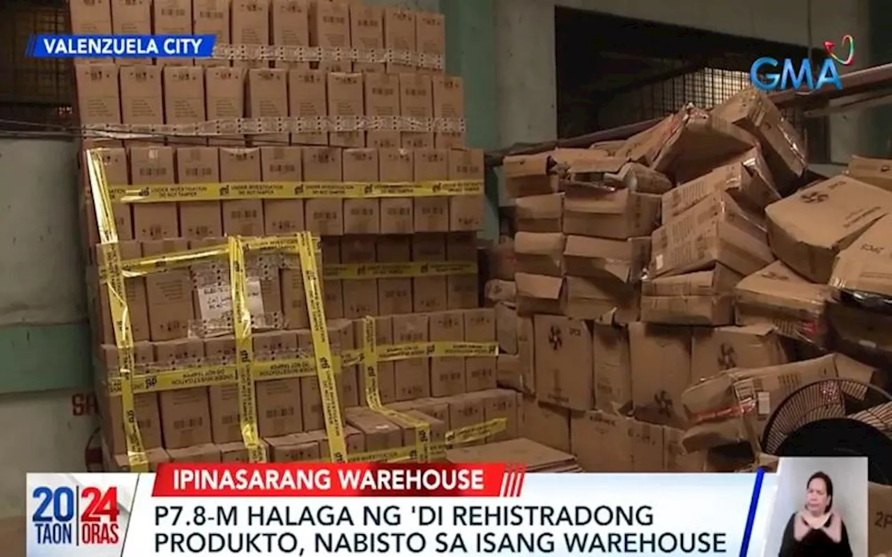 DTI padlocks warehouse in Valenzuela City allegedly storing P7.8-M unregistered products