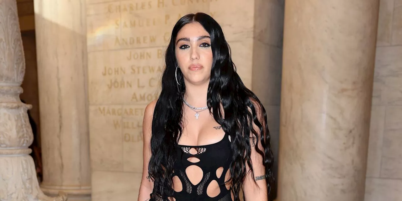 Lourdes Leon Looks Rave-Ready in a Cutout Mesh Dress