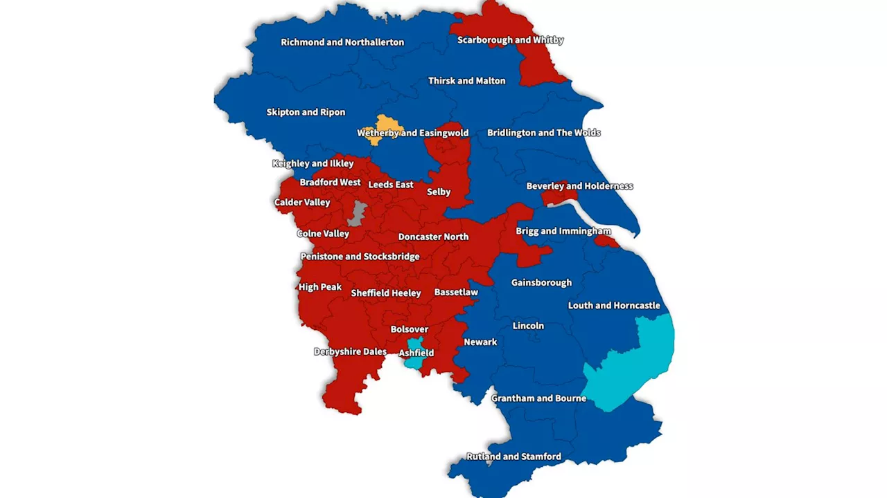 General Election 2024: Constituency results across Yorkshire and Lincolnshire