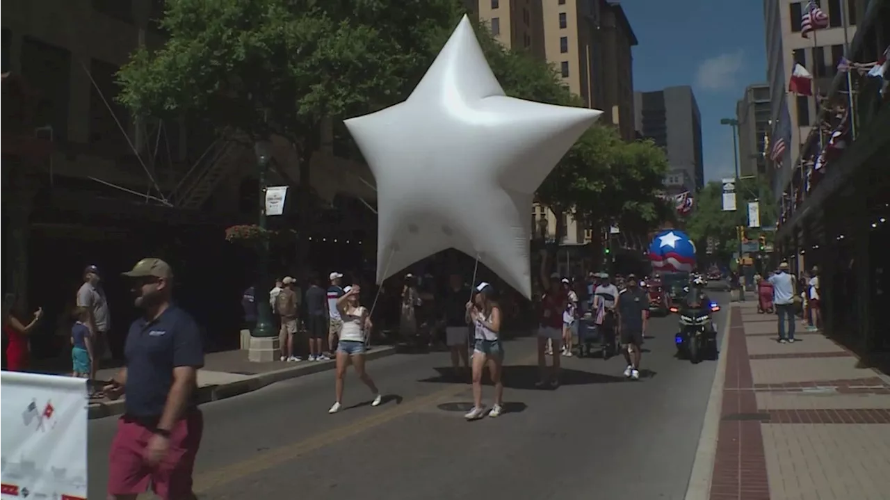 Inaugural Stars and Stripes Street Parade rolls through downtown San Antonio