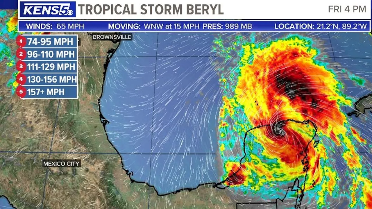 Tracking Tropical Storm Beryl: How will the storm affect San Antonio?