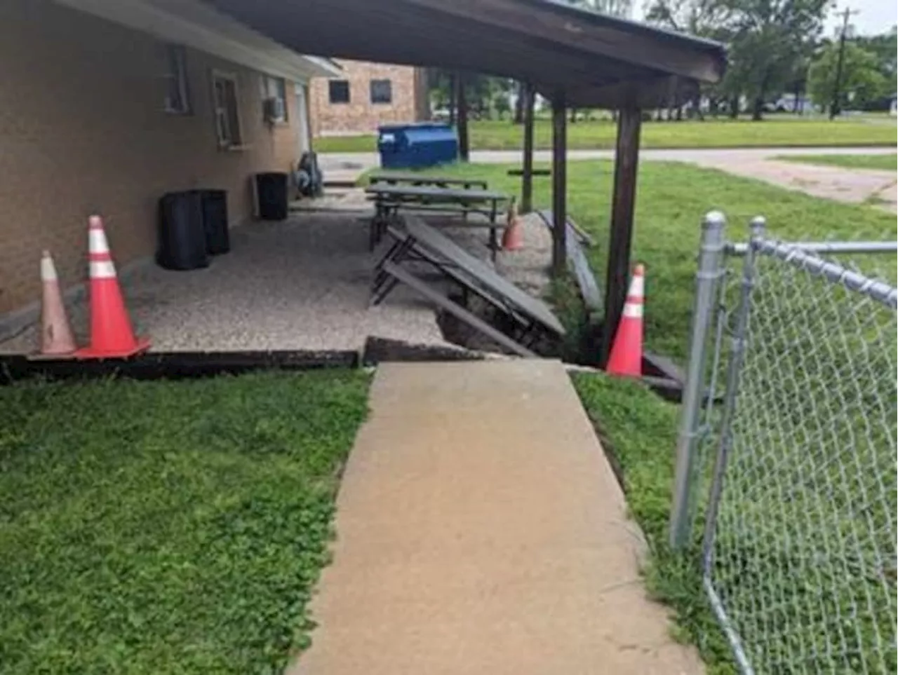 ‘It’s a huge risk to the public’: Sinkhole grows near church in Livingston