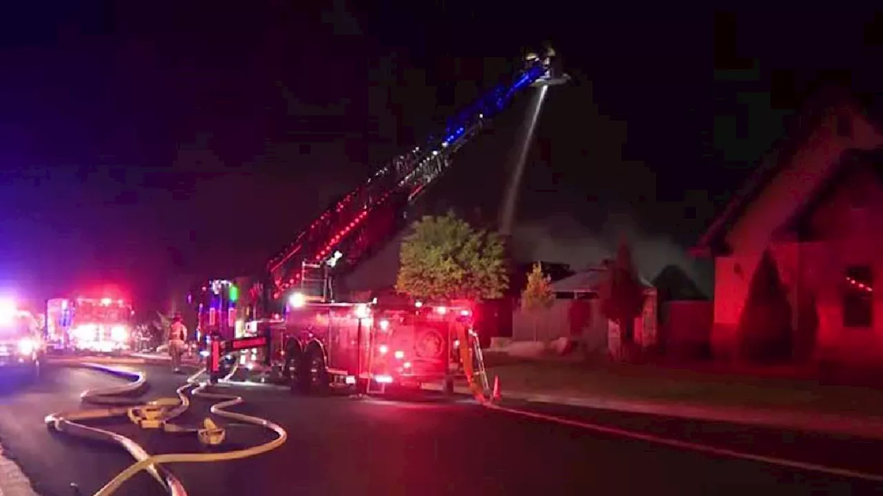 Pleasant Grove home a total loss in fire started by fireworks