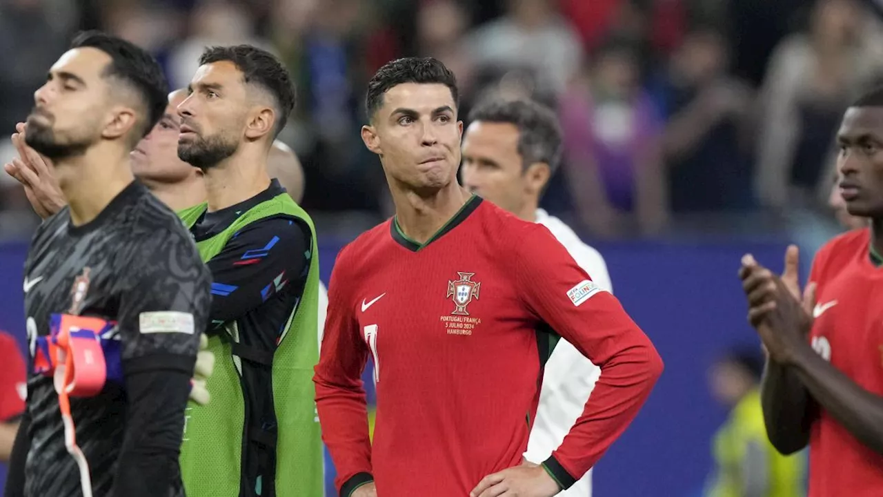 Cristiano Ronaldo tiene amarga despedida de las Eurocopas; se va sin goles en su última participación