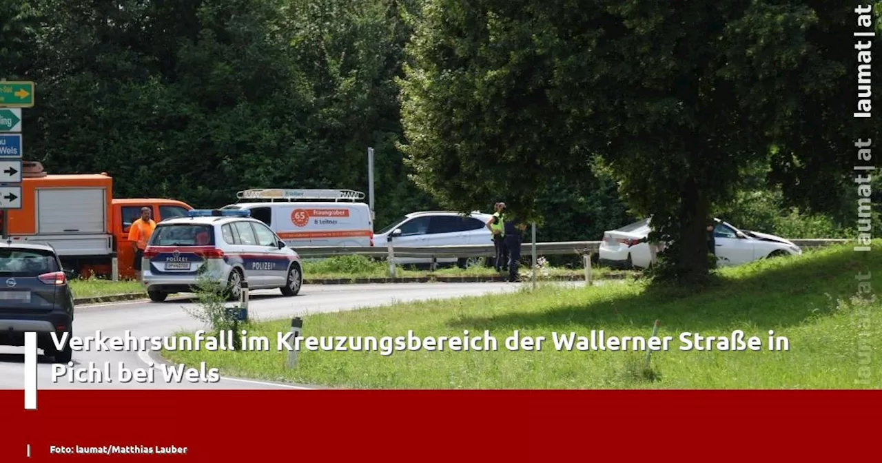 Verkehrsunfall im Kreuzungsbereich der Wallerner Straße in Pichl bei Wels