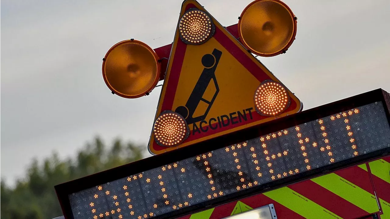 A1 : plusieurs kilomètres de bouchons après 2 accidents, impliquant plusieurs véhicules, dont une moto