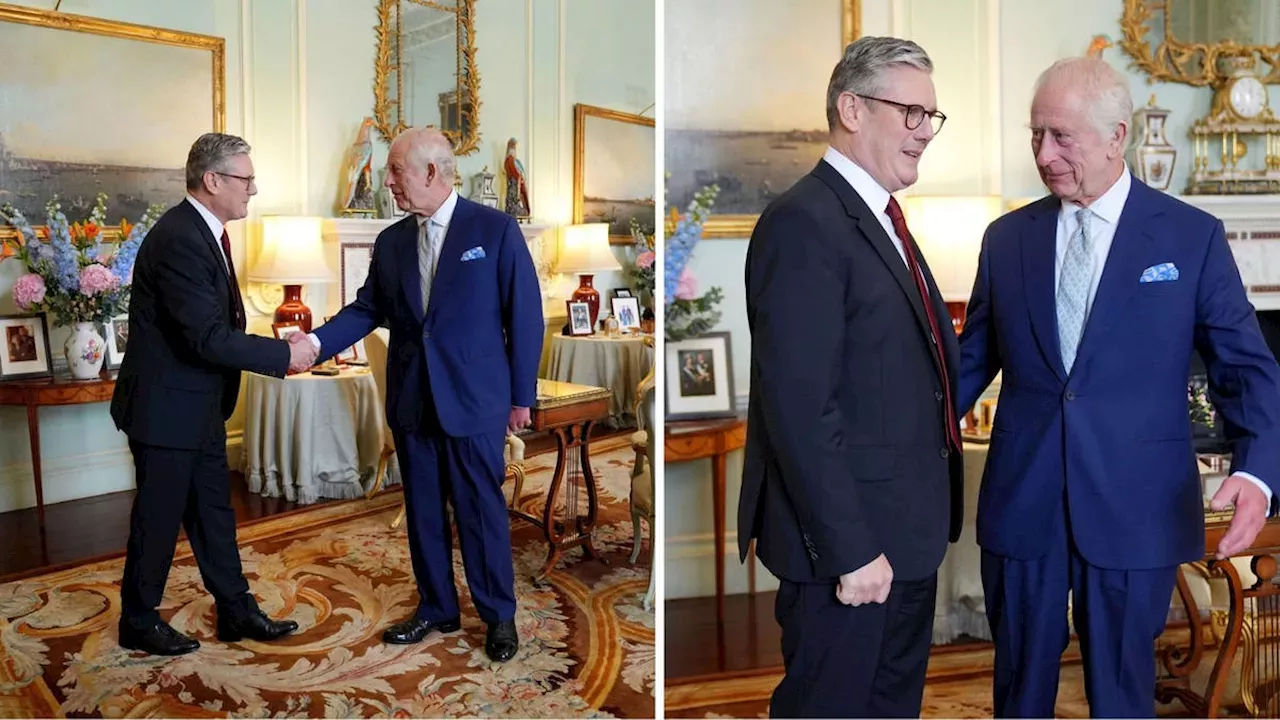 Historic Moment King Charles Welcomes Keir Starmer As Prime Minister ...