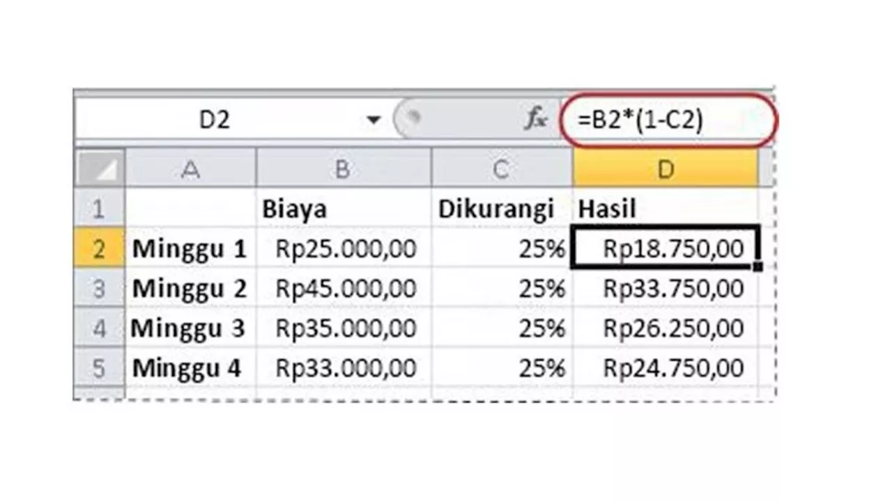 Cara Menghitung Persen di Excel Tanpa Ribet, Mudah dan Praktis