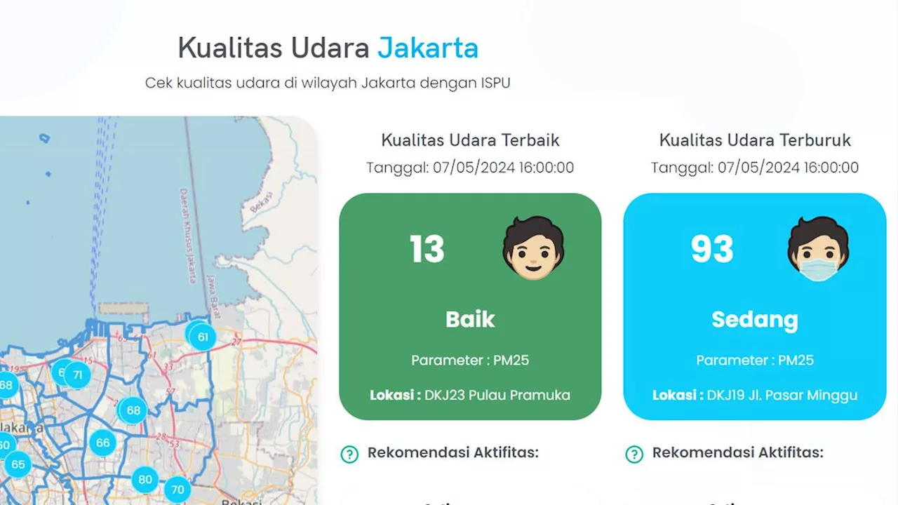 Pemprov DKI Luncurkan Platform Digital Pemantau Kualitas Udara di Jakarta