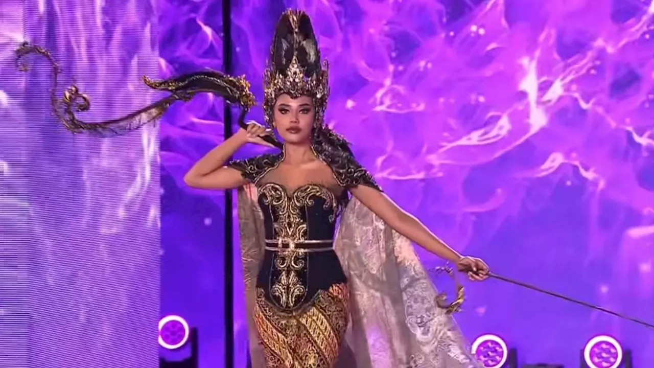 Tampilan Kostum Nasional Wakil Indonesia Harashta Haifa Zahra di Miss Supranational 2024 yang Terinspirasi Srikandi