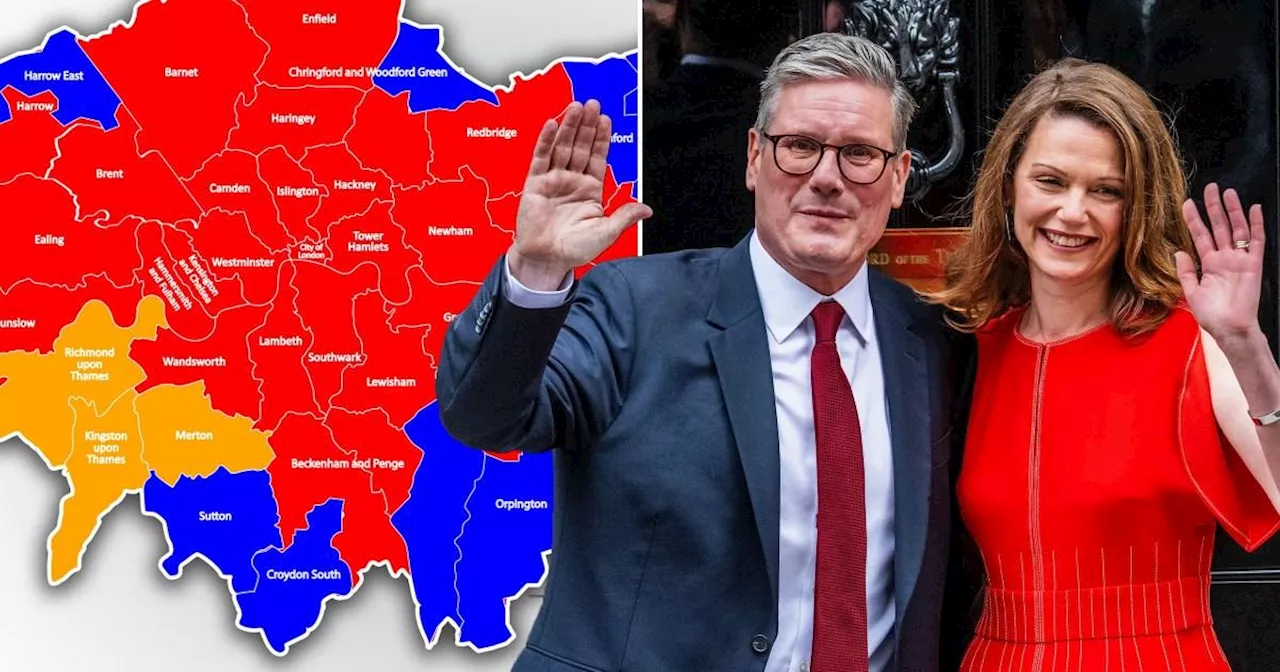 London General Election results map shows how the capital voted ...