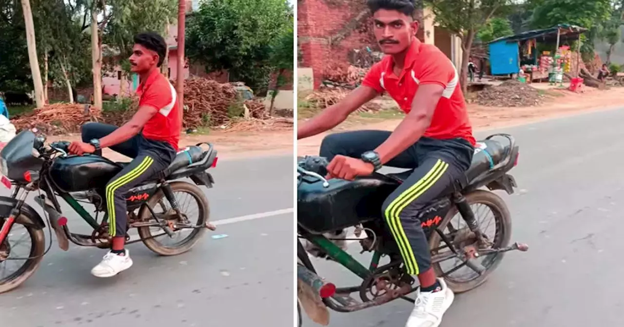 Desi Jugaad से बना दी बिना पेट्रोल से चलने वाली बाइक, लोग बोले- ये तकनीक देश से बाहर नहीं जानी चाहिए!