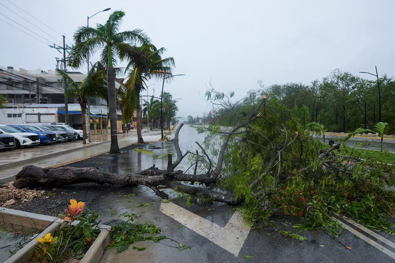 Beryl batters Mexico's Yucatan Peninsula as Texas officials urge coastal residents to prepare