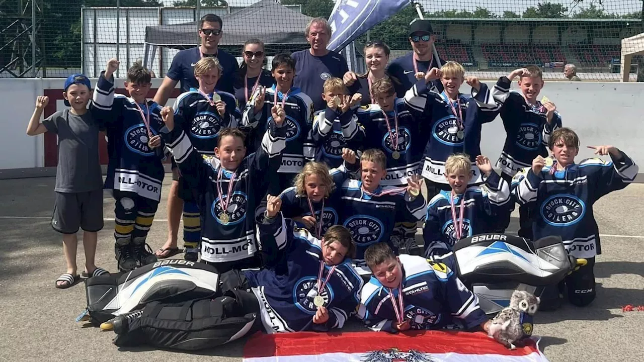 Stockerauer Inline-Hockey Nachwuchs jubelt über den Meistertitel