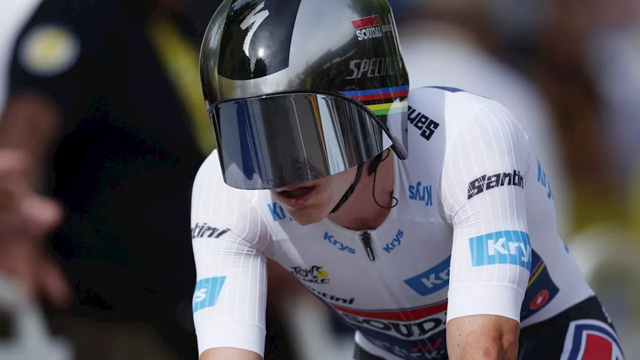 Evenepoel maakt tijdritstatus waar in Tour, Pogacar behoudt gele trui