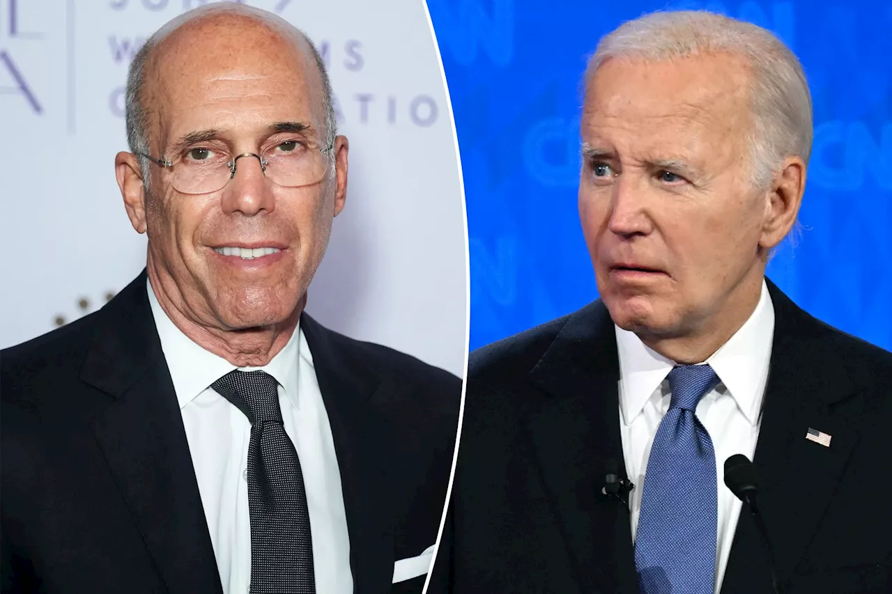 Hollywood donors 'furious' at movie mogul Jeffrey Katzenberg for 'agewashing' Biden: report