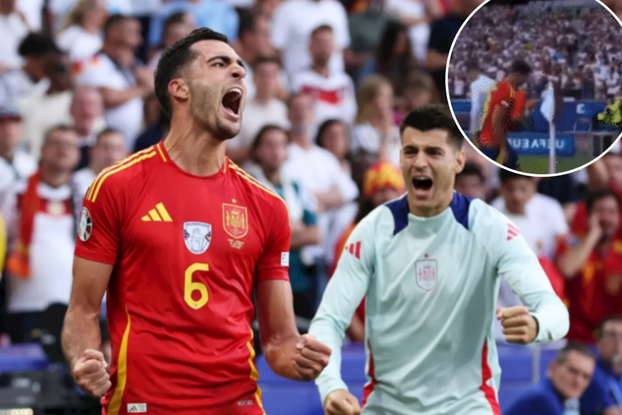 Mikel Merino pays homage to dad's 1991 celebration after 2024 Euro win