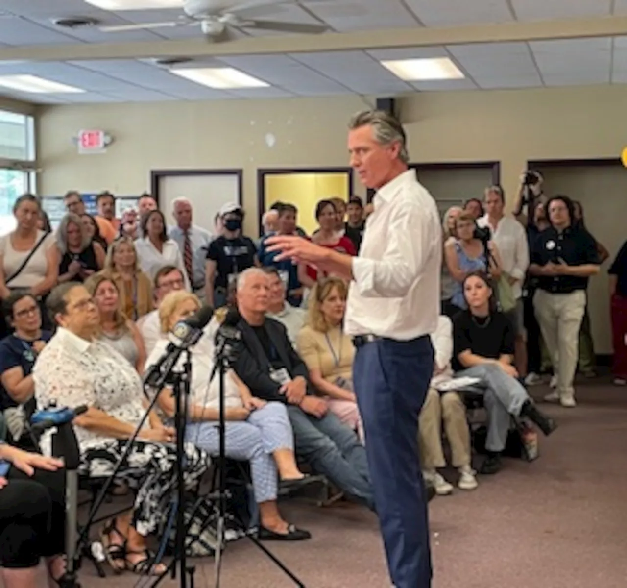 Calif. Gov. Newsom, makes case for Biden to Pa. Dems in battleground state tour