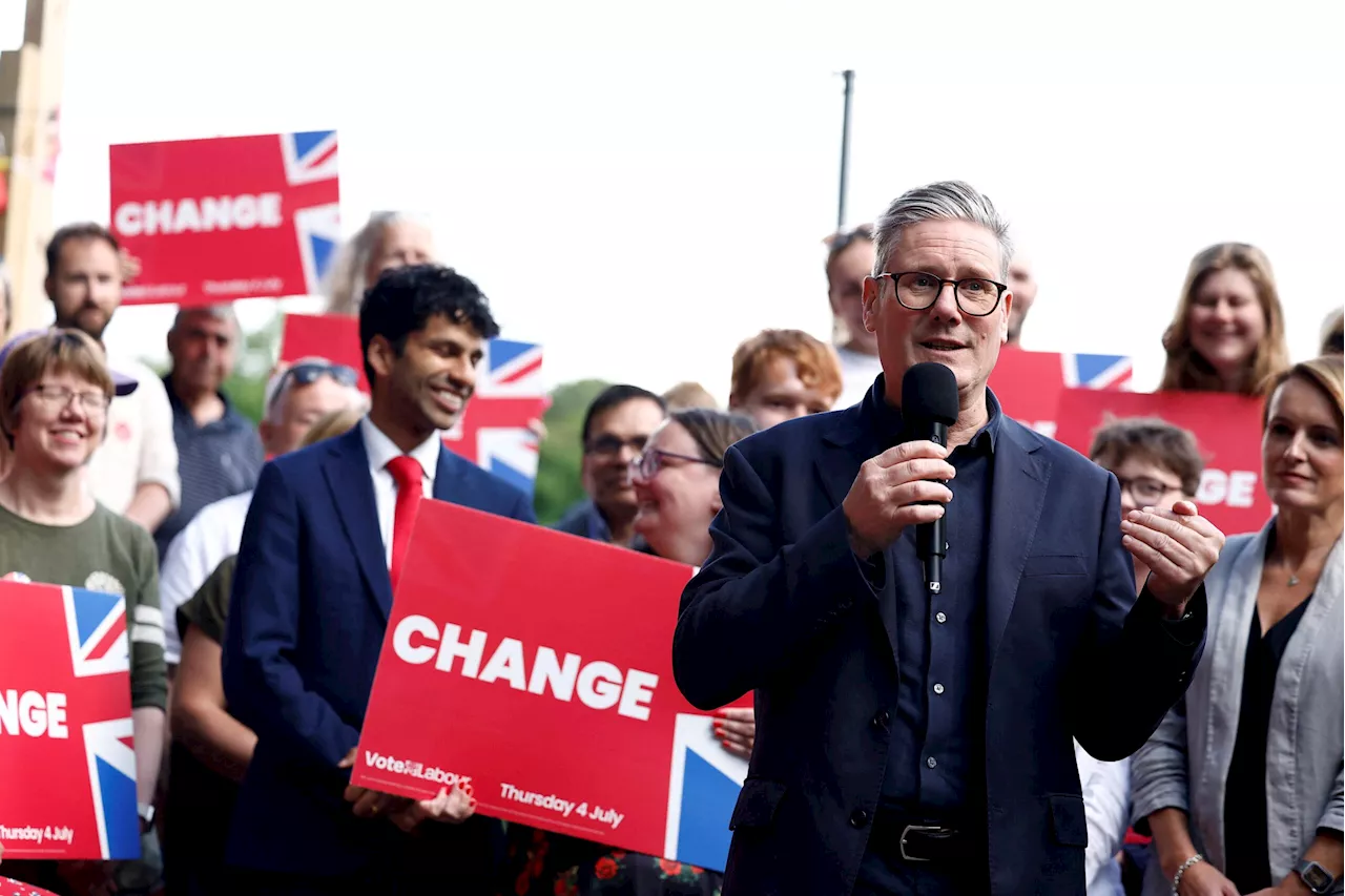 UK’s Labour set to sweep into power with huge majority, exit poll shows