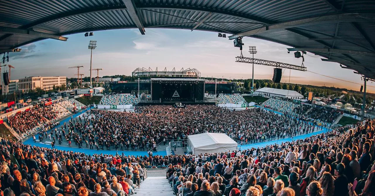 EM 2024 in Mönchengladbach: Public Viewing im Sparkassenpark zu Spiel Deutschland Spanien