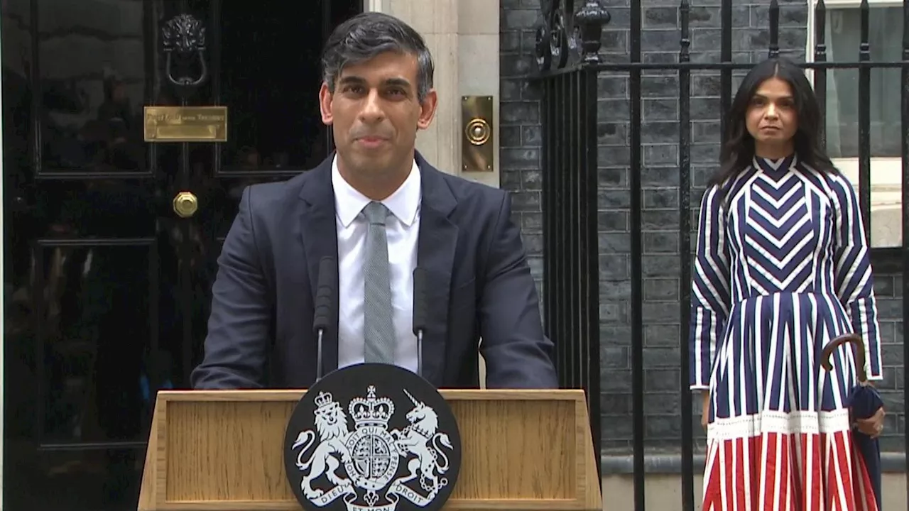 Sunak addresses nation for final time outside Downing Street before Starmer moves in