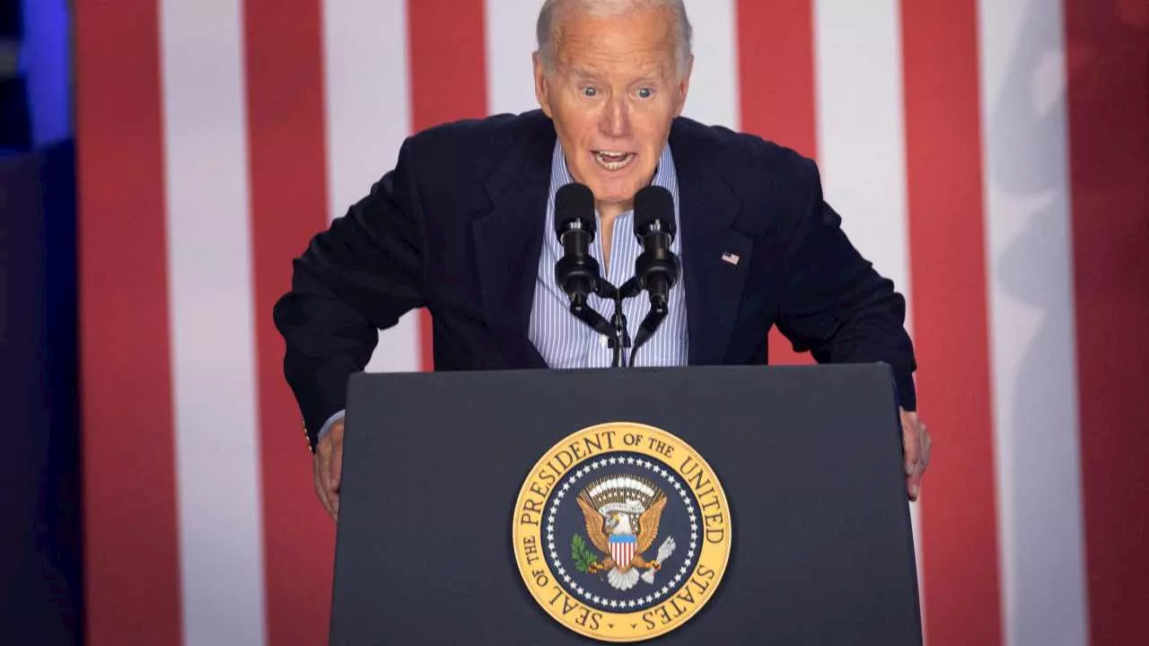 Biden’s message to naysayers as he slips up during campaign rally