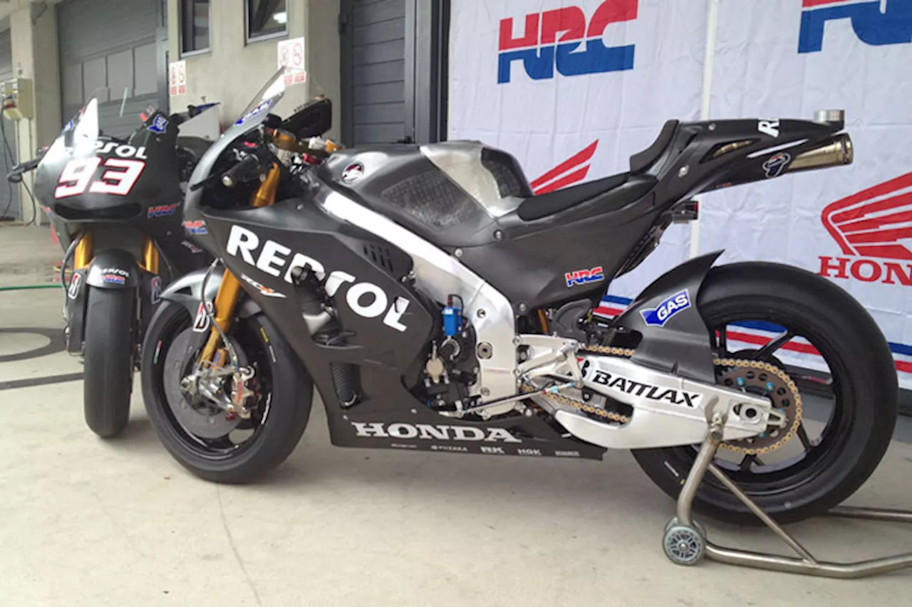 Erste Bilder: Die neue MotoGP-Honda für 2014