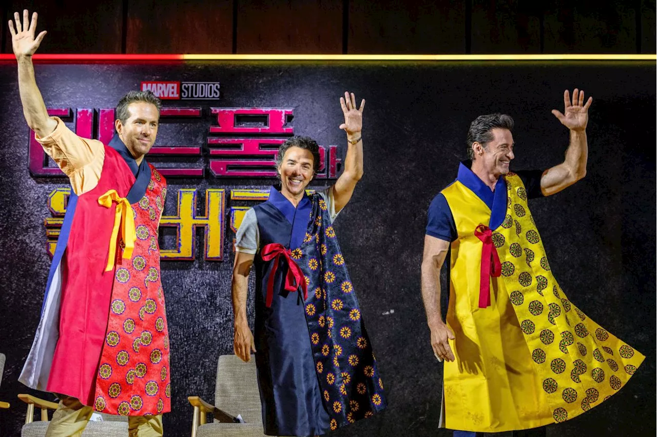 Hugh Jackman, Ryan Reynolds wear traditional Korean hanbok while promoting 'Deadpool & Wolverine' in Seoul