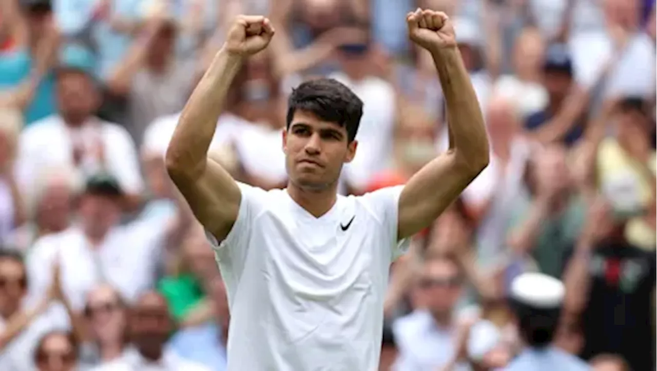 Alcaraz wins five-set Wimbledon thriller as Sinner, Gauff cruise