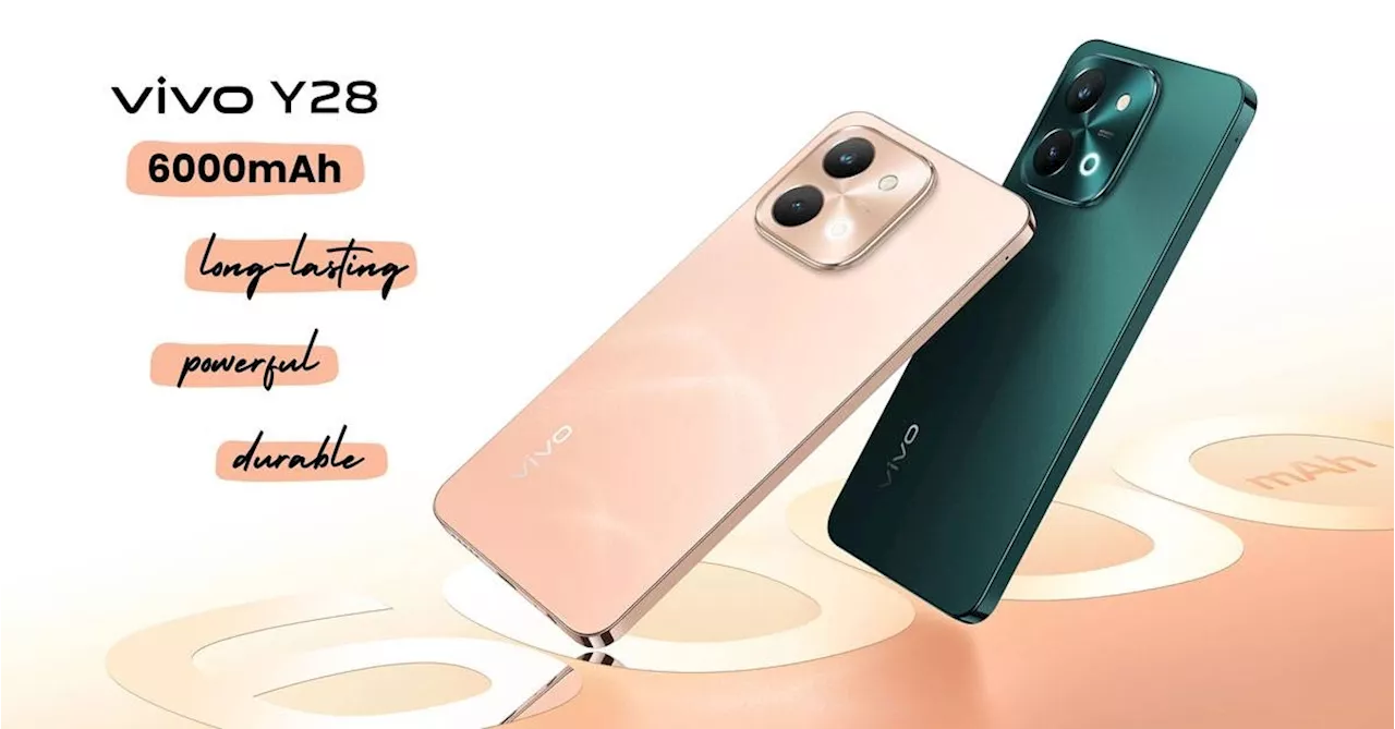 Discover vivo Y28's impressive 6000 mAh battery, 44 W safe fast charging