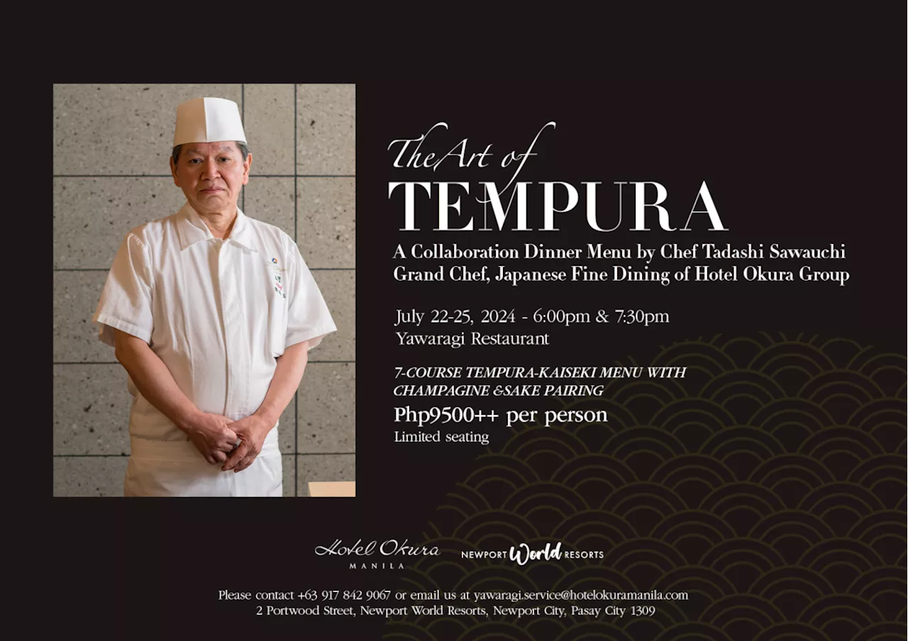 The Art of Tempura: A collaboration dinner by chef Tadashi Sawauchi