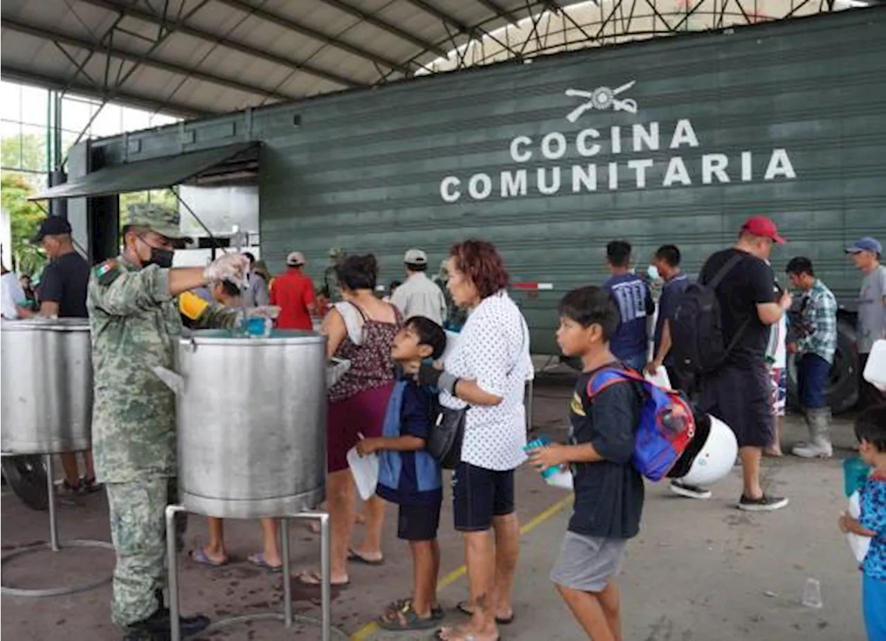 Huracán ‘Beryl’: Elementos del Ejército, Marina y Guardia Nacional acuden a Quintana Roo