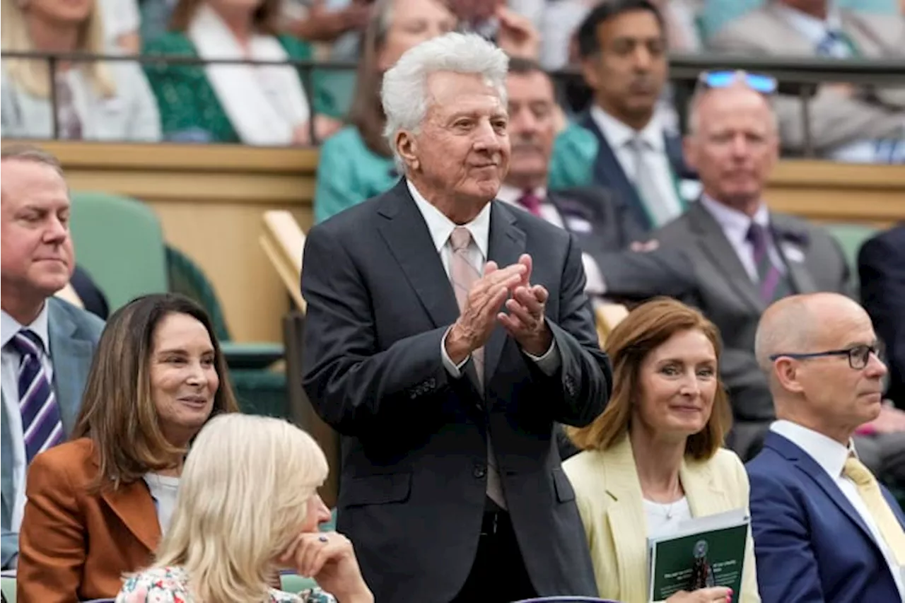 Actor Dustin Hoffman and Super Bowl winner Patrick Mahomes among celebrities at Wimbledon