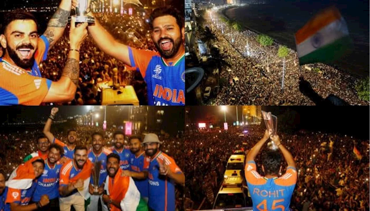 Team Indias Homecoming: Mumbai Stages Perfect Welcome For T20 World Cup 2024 Champions