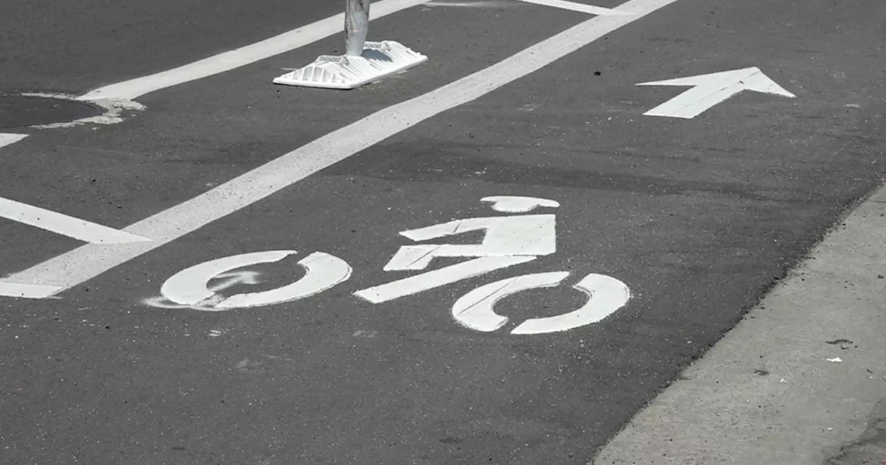 Street parking on Convoy replaced with bike lanes