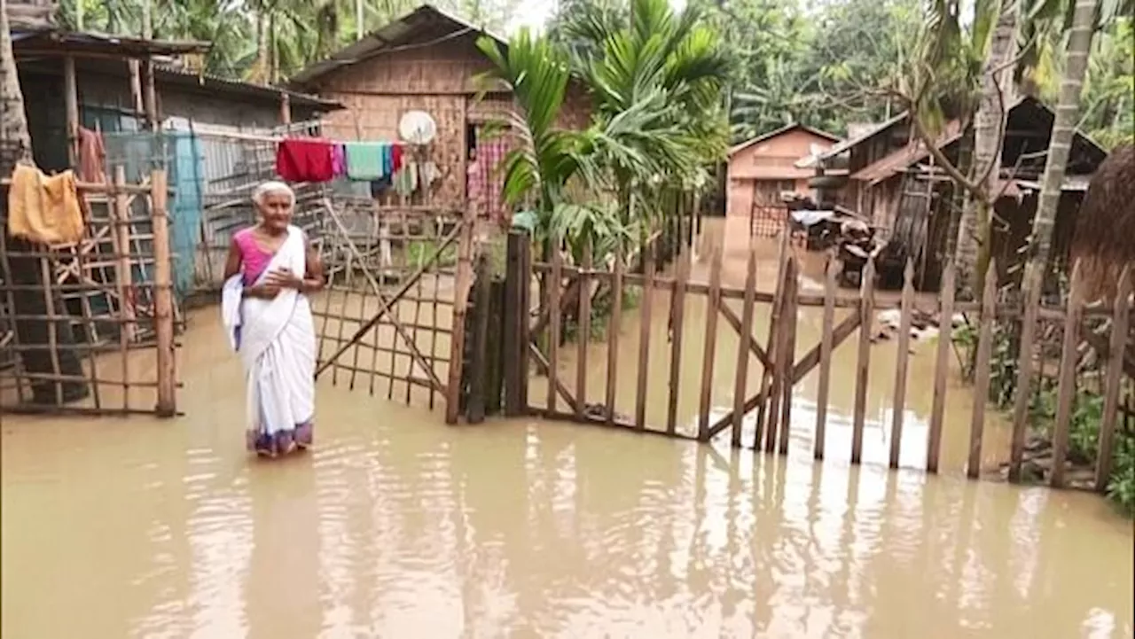 North East Updates: बाढ़ से असम में हालात बिगड़े, 22 लाख लोग प्रभावित, 77 जंगली जानवरों की मौत