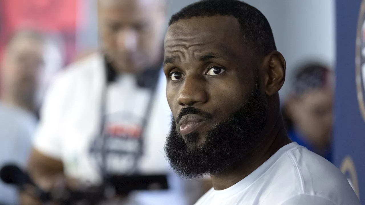 Back for a 4th Olympics run, LeBron James says gold is all that matters