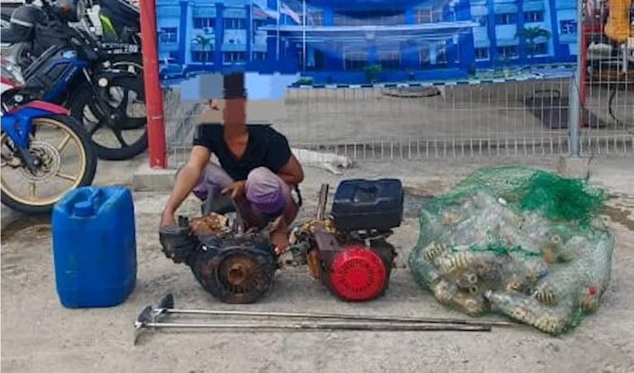 Pasukan Polis Marin rampas 50 udang lipan