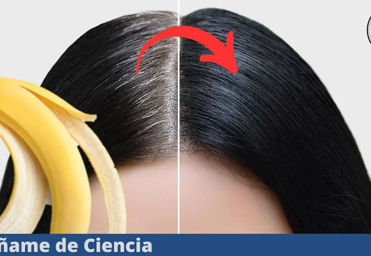 La fórmula secreta a base de plátano para eliminar canas y oscurecer el cabello