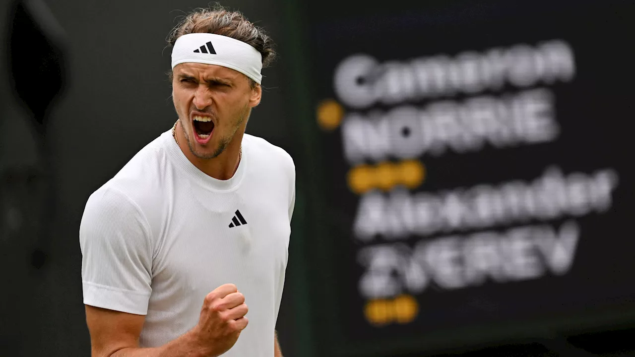 Wimbledon: Alexander Zverev wirft Publikumsliebling Cameron Norrie raus - Achtelfinale trotz Sorgen nach Sturz