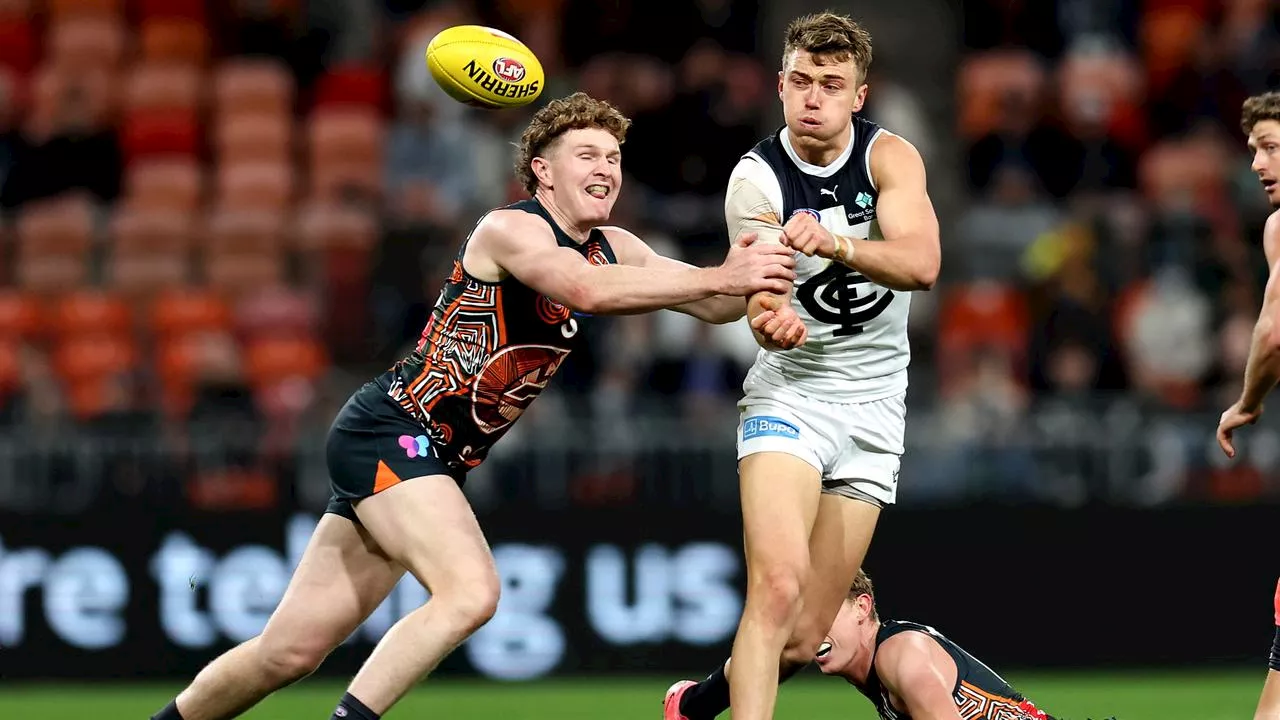 LIVE AFL: Under-fire Giants take on red-hot Blues in clash with big finals ramifications