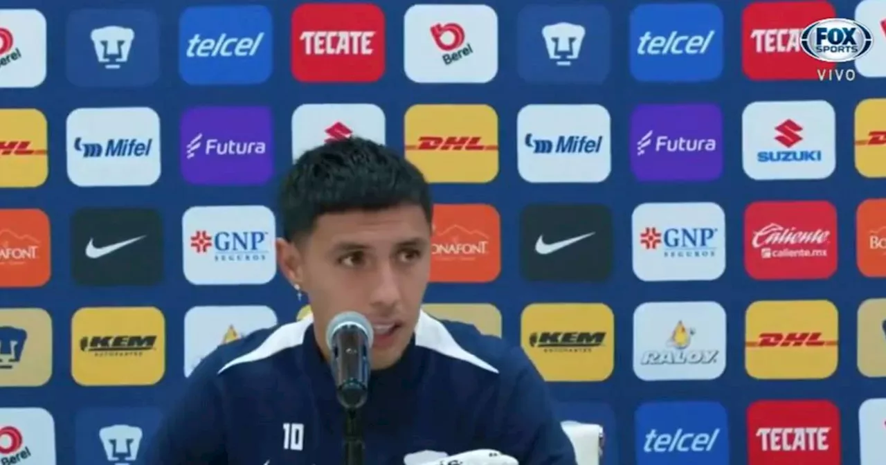 Pumas: Leo Suárez se echa al equipo al hombro; ‘agarré la 10 para ser quien tome la responsabilidad’ (VIDEO)