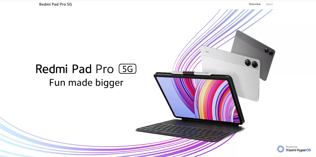 Redmi Pad Pro 5G listed on Xiaomi Global website, availability imminent