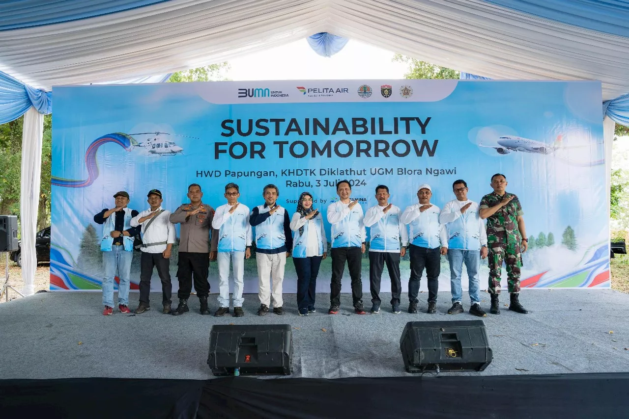 Pelita Air Bersama Pertamina Tanam 10 Ribu Pohon di Jawa Timur