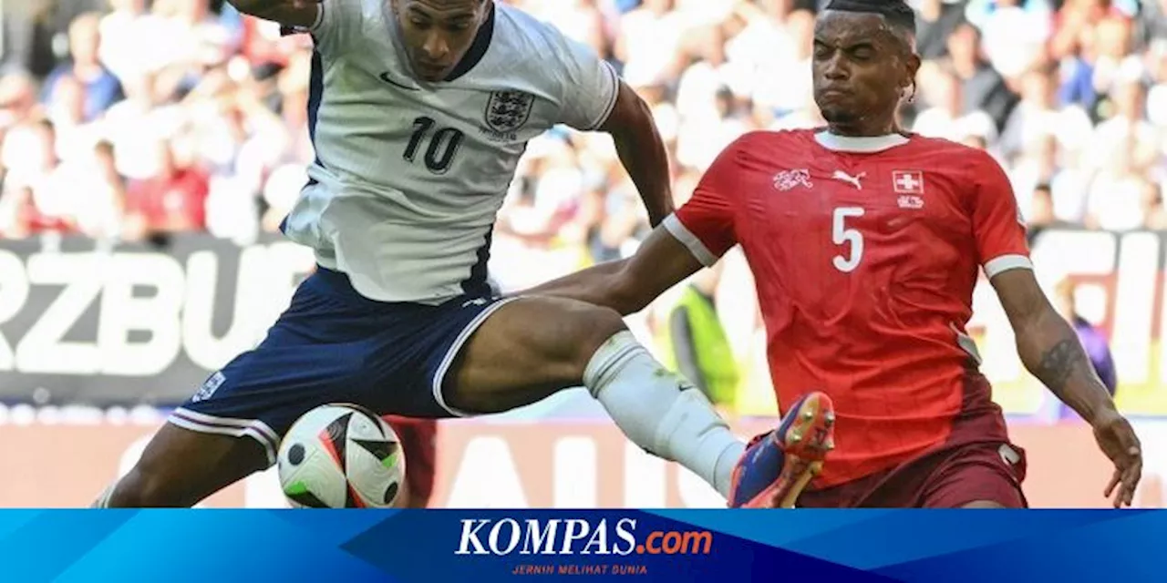 Hasil Inggris Vs Swiss: Three Lions ke Semifinal, Menangi Drama Adu Penalti