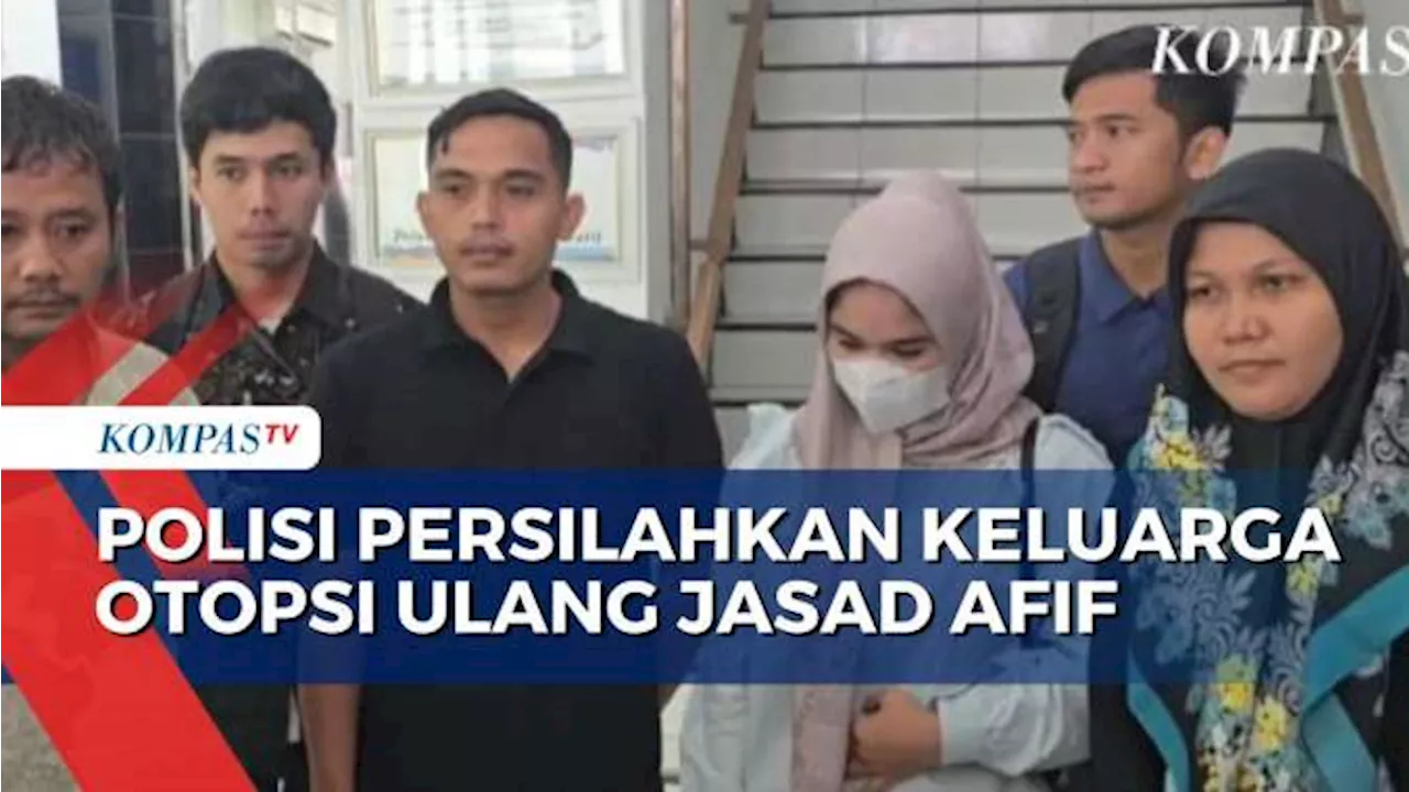 Polisi Perbolehkan Keluarga Lakukan Otopsi Ulang Jasad Afif Maulana Melalui Ekshumasi