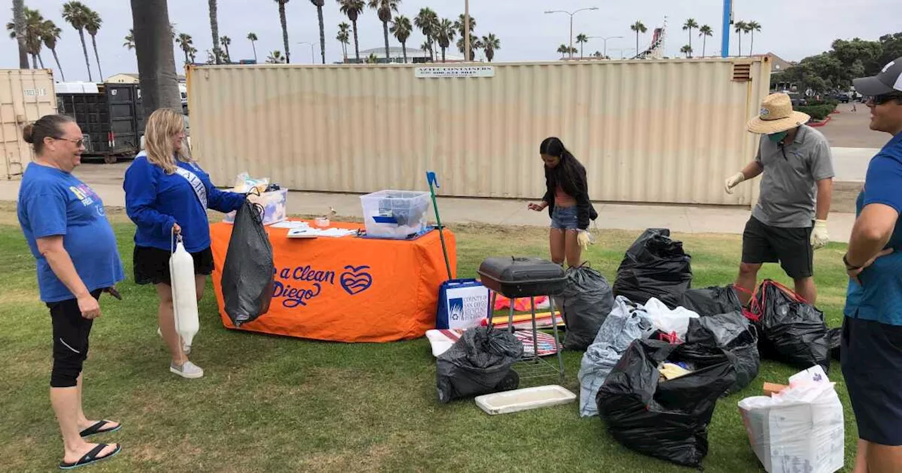 Volunteers remove nearly 4K lbs. of trash from county beaches after Fourth of July