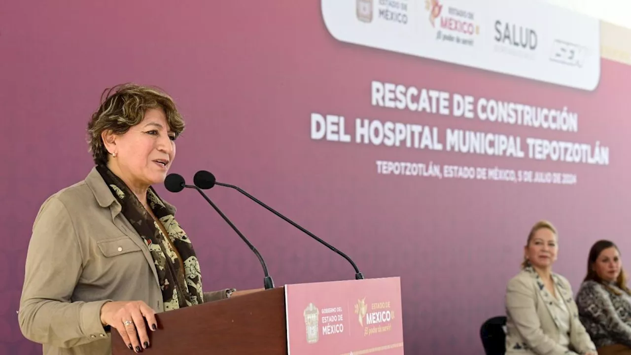 Rescata Gobernadora Delfina Gómez Álvarez construcción del Hospital Municipal de Tepotzotlán, tras seis años d